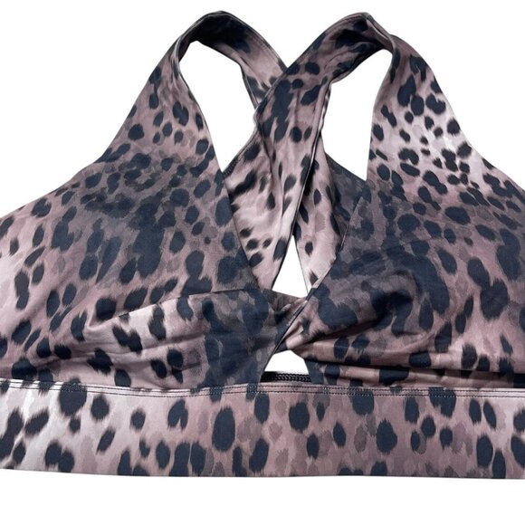 Fabletics Oasis Twist-Front Sports Bra Animal Print Plus Size 1X 16/18 - Picture 4 of 9